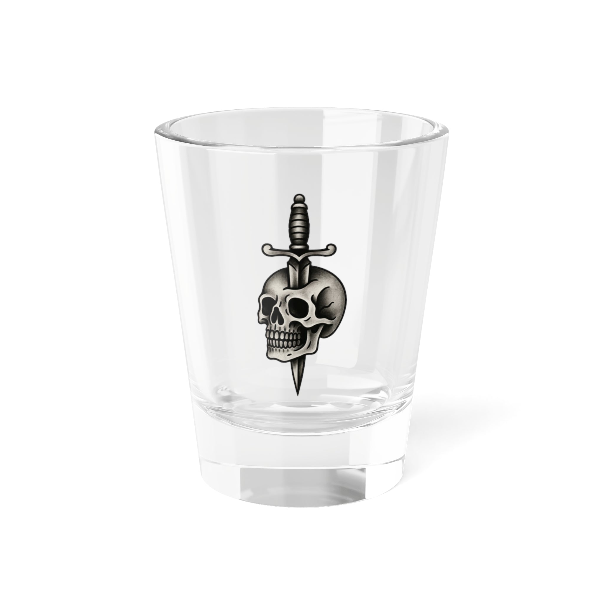 Twin Sailor Skull and Dagger Shot Glass (1.5oz)