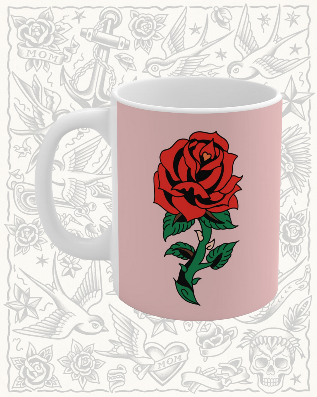 Pink Rose Mug